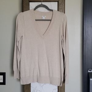 JCREW Vneck Cotton Sweater
